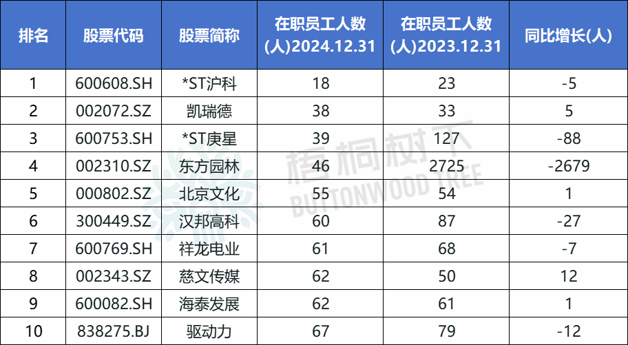 A股公司员工人数排名，比亚迪最多，96.89万人(🥍)，最少仅18人