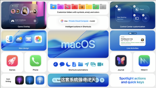 macOS 26 Tahoe支持短(⏩)语快速启动功能，苹果高管形容“强的逆天”